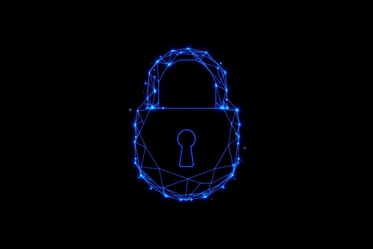 Cybersecurity padlock